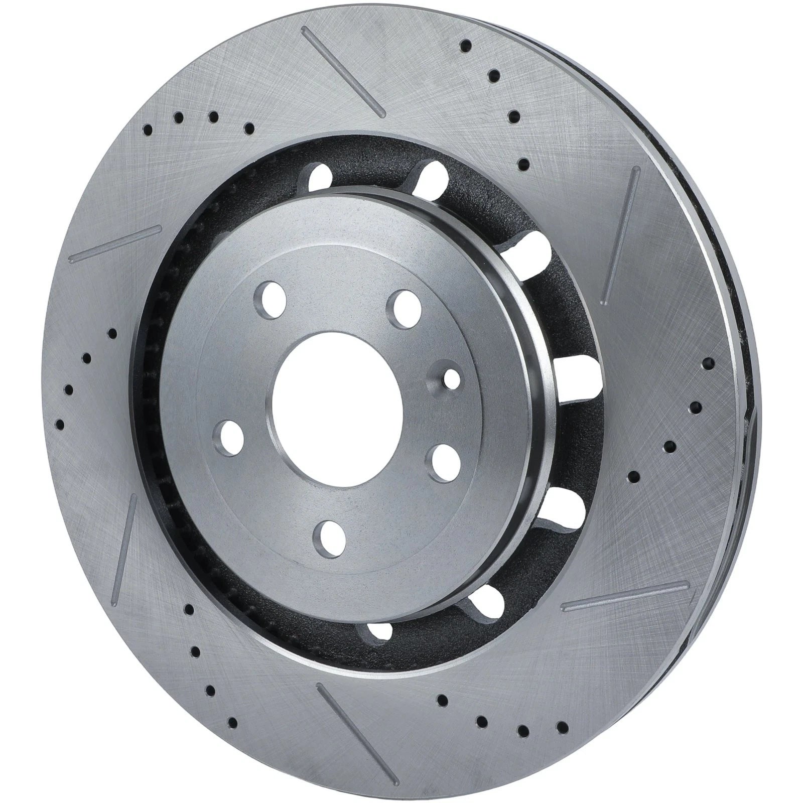 Front Drilled Slotted Brake Rotors for Ford Flex (2013–2016), Lincoln MKS MKT