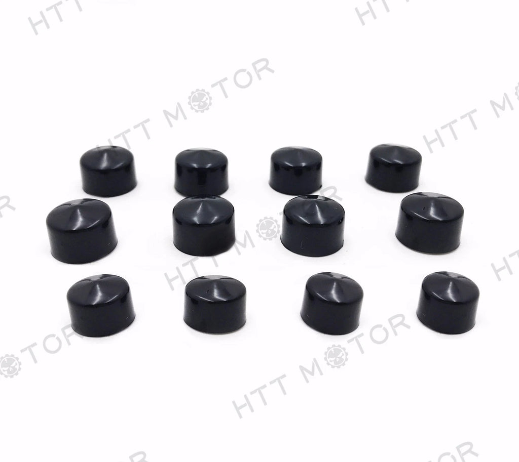 12 Piece Black Cap Dress Kit for Harley Softail & Dyna (1999–2006)