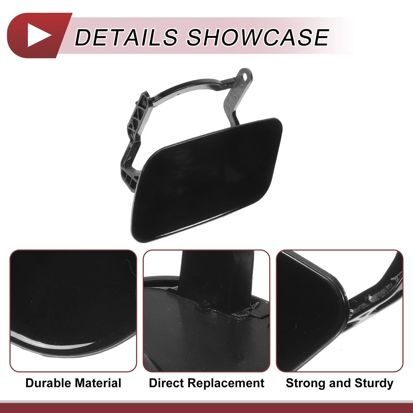 Front Left Washer Nozzle Cover Cap No. 8R0955275 for Audi Q5 (2009–2012) Black