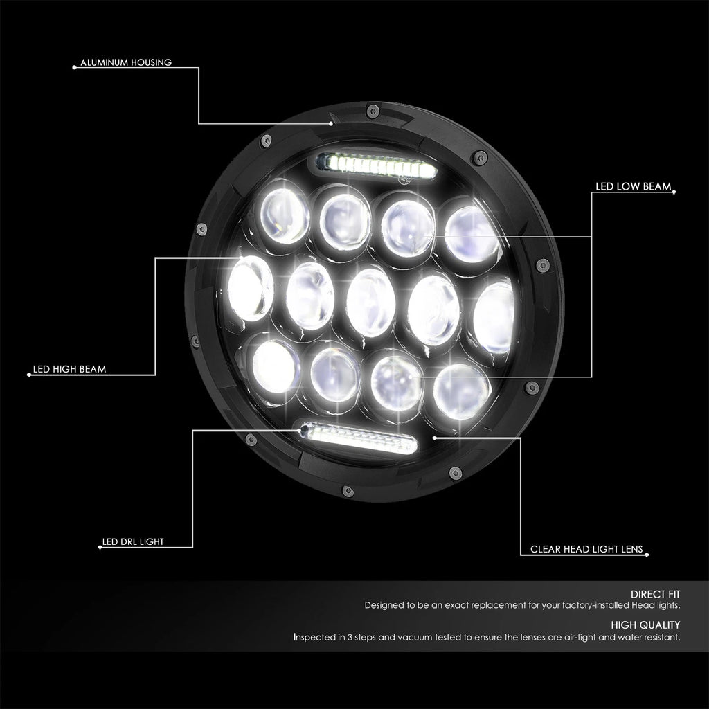 LED Projector Headlights Fog Light Lamps for Jeep Wrangler JK (2007–2018)