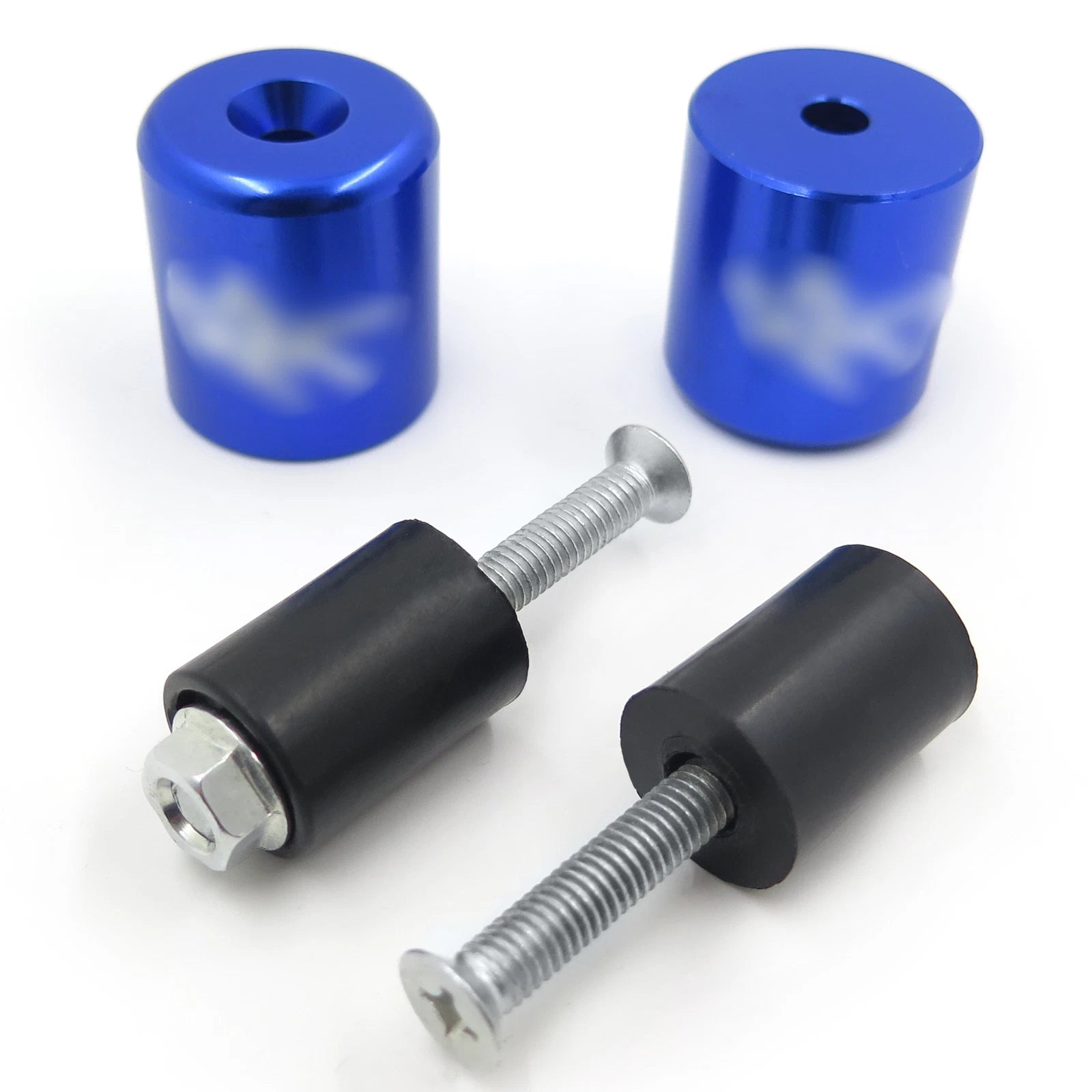 Blue Rubber Hand Bar End for Suzuki GSXR 600 750 1000 GSX1300R (1999–2012)