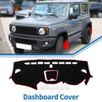 Dashboard Cover Mat for Hyundai Santa Fe Sport (2013–2018) Black Red