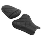 Black Driver Passenger Seat for Suzuki GSXR1000 (2005–2006)