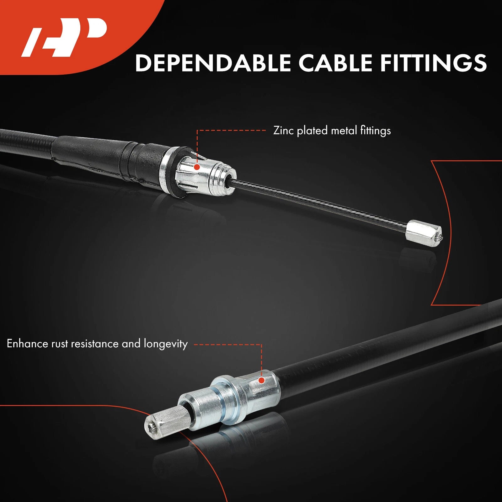 Rear Driver Parking Brake Cable for Jeep Grand Cherokee (1999–2001)