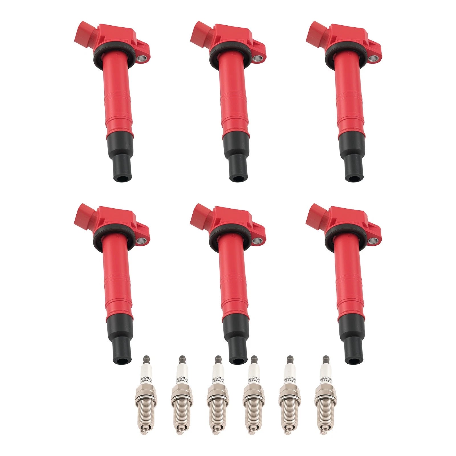 6x Ignition Coil + Spark Plug for Toyota 4Runner Tacoma Tundra FJ Cruiser (2003–2023)