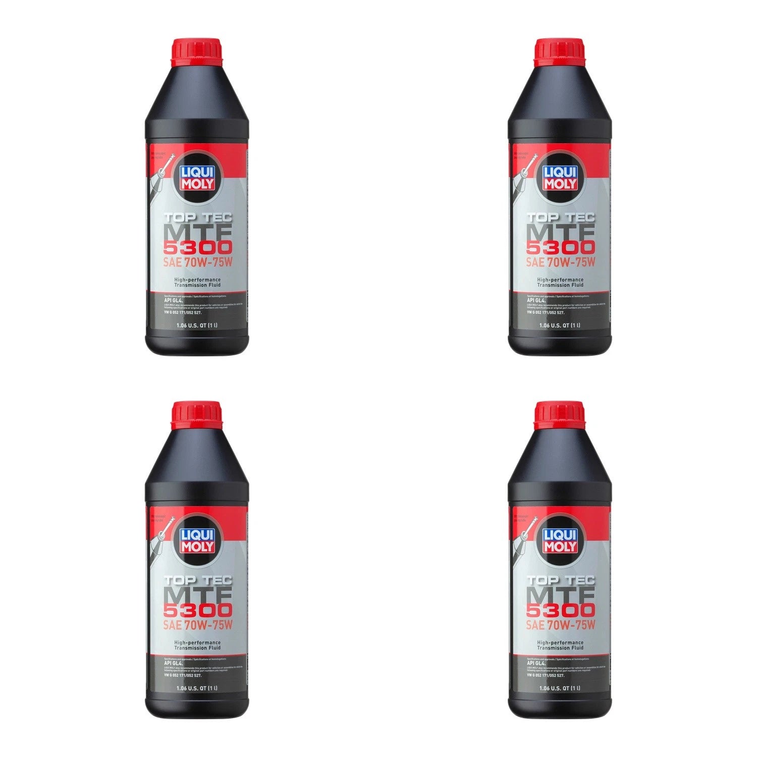 Set of 4 Liqui Moly Top Tec MTF 5300 70W-75W Gear Oil (4L)