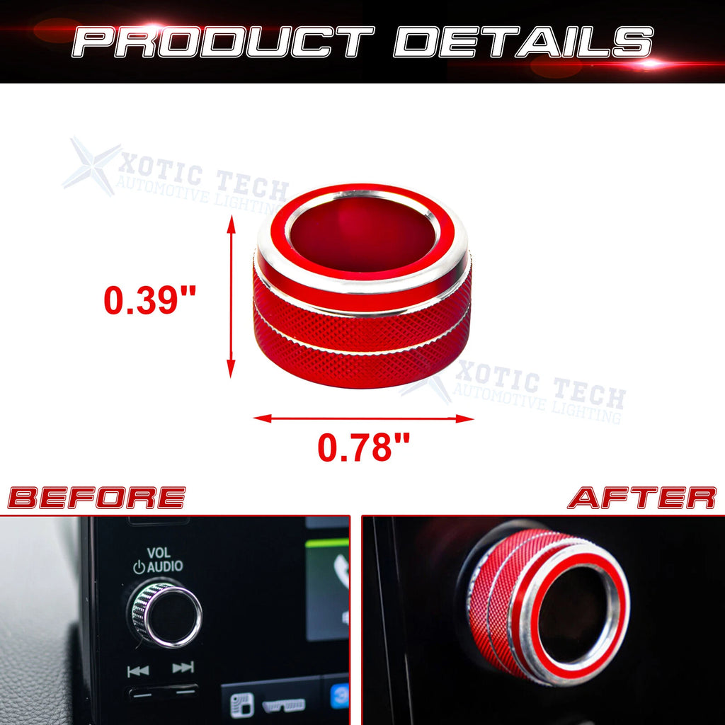 Navigation Switch Knob Ring Cover Trim for Honda Civic (2023-2025)
