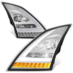3D LED Bar Sequential Signal Headlights for Volvo VN VNL 300-860 (2018–2024)