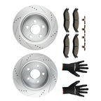Rear Brake Disc & Ceramic Brake Pads Kit for Dodge Durango (2004–2009) S-53006 P-967