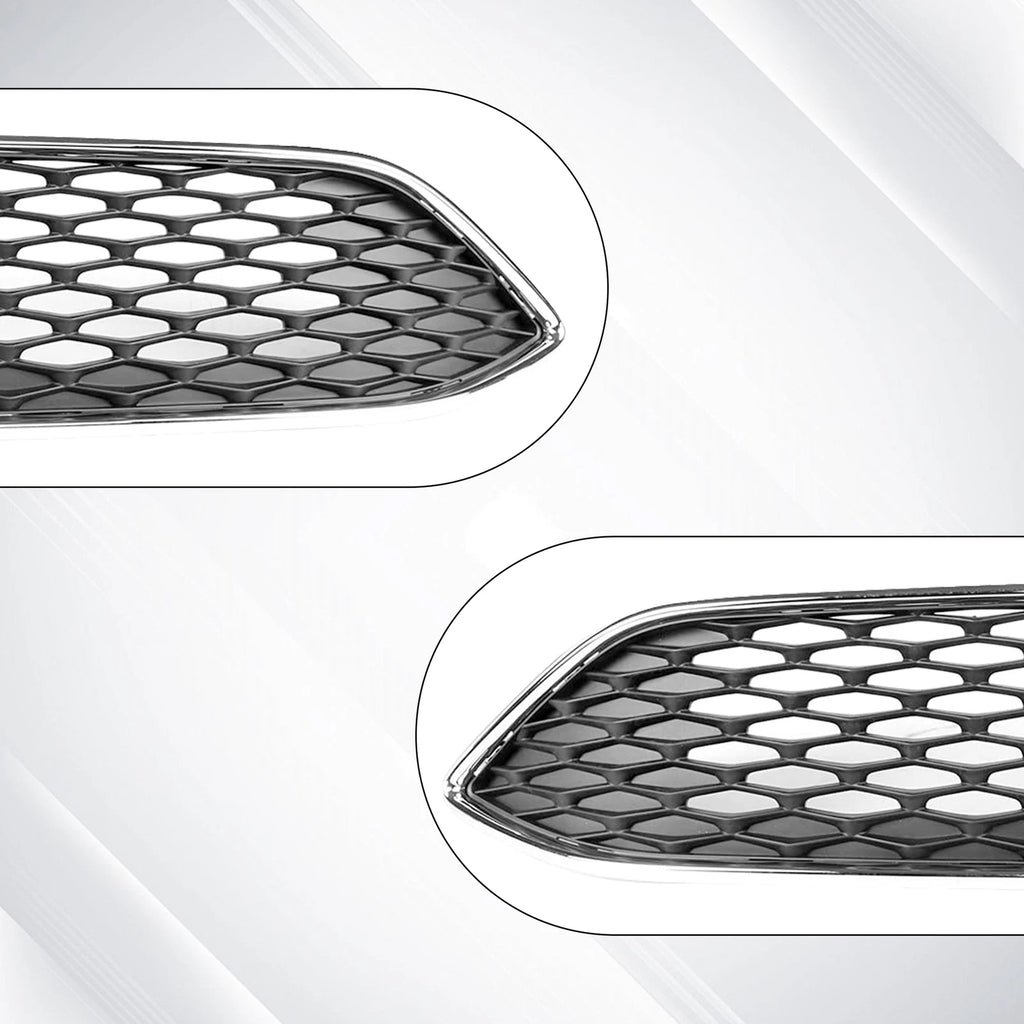 Front Upper Bumper Grille with Chrome Trim for Ford Focus (2015-2018)
