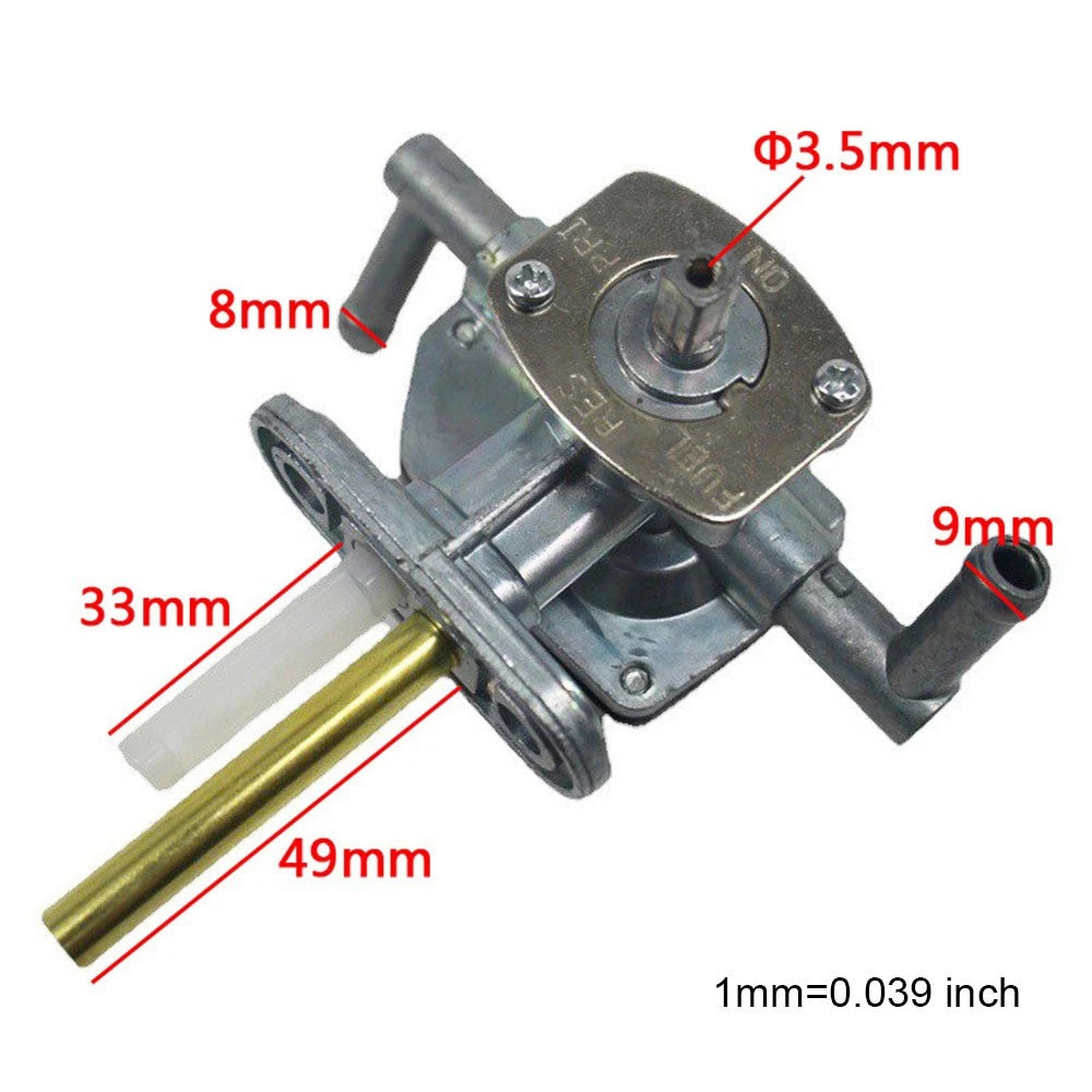 Gas Tank Fuel Cock Petcock Valve for Suzuki Eiger 400 (2002–2007)