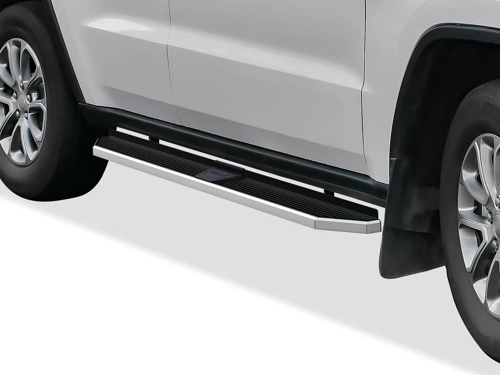 Set of 2 Polished 6" Side Step Bars for Jeep Grand Cherokee (2011–2021)