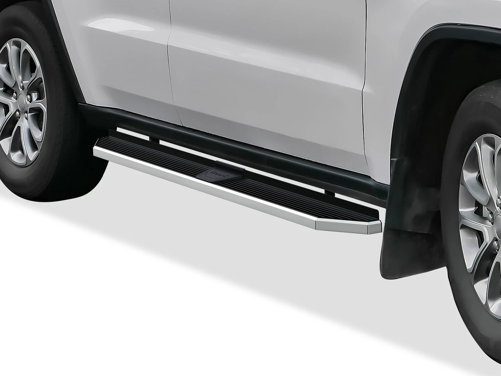 Set of 2 Polished 6" Side Step Bars for Jeep Grand Cherokee (2011–2021)