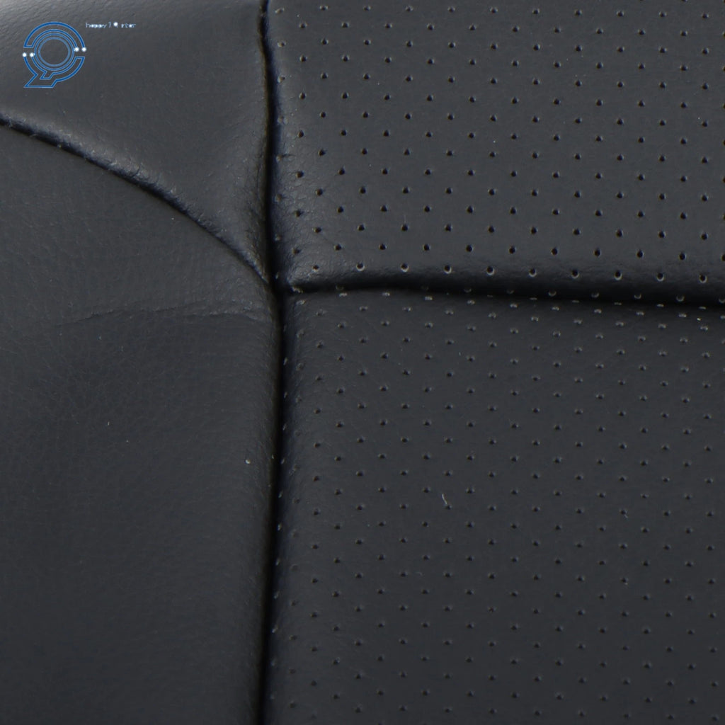 Black Leather Perforated Driver Bottom Seat Cover for Chevy Camaro (2010-2015)