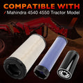 6Pack Air Oil Fuel Filter Kit for Mahindra 4540 4550 (2015–2020) 006000455F1 006000456F1