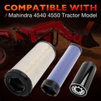 6Pack Air Oil Fuel Filter Kit for Mahindra 4540 4550 (2015–2020) 006000455F1 006000456F1