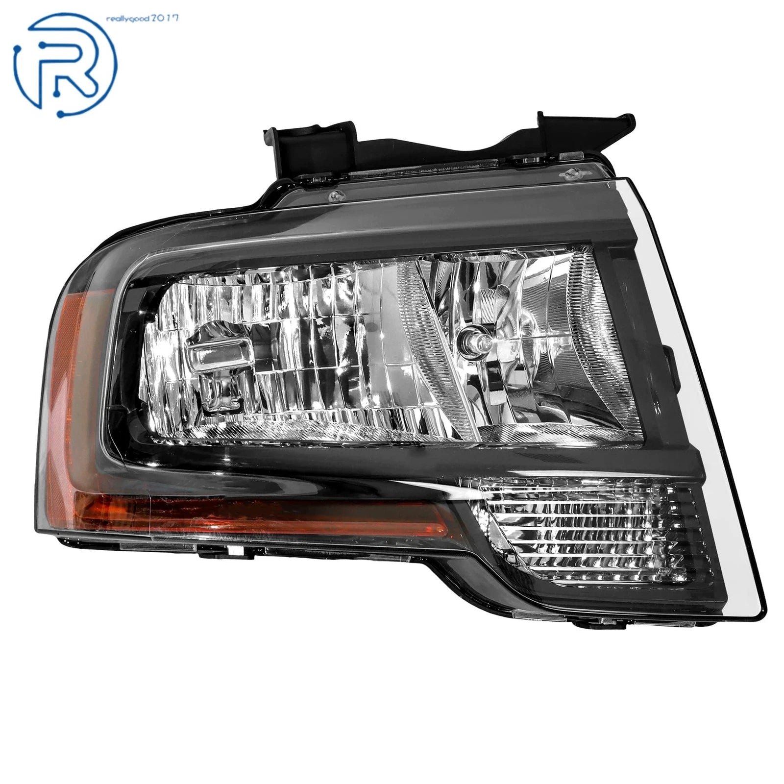 Halogen Headlight for Ford Expedition (2015–2017) Right Side Black