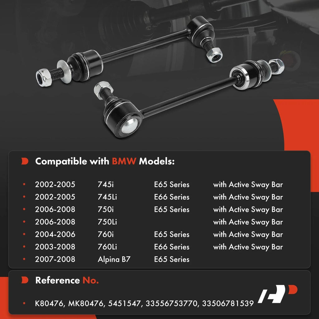 2X Rear Sway Bar Link for BMW 7 Series (2002-2005)