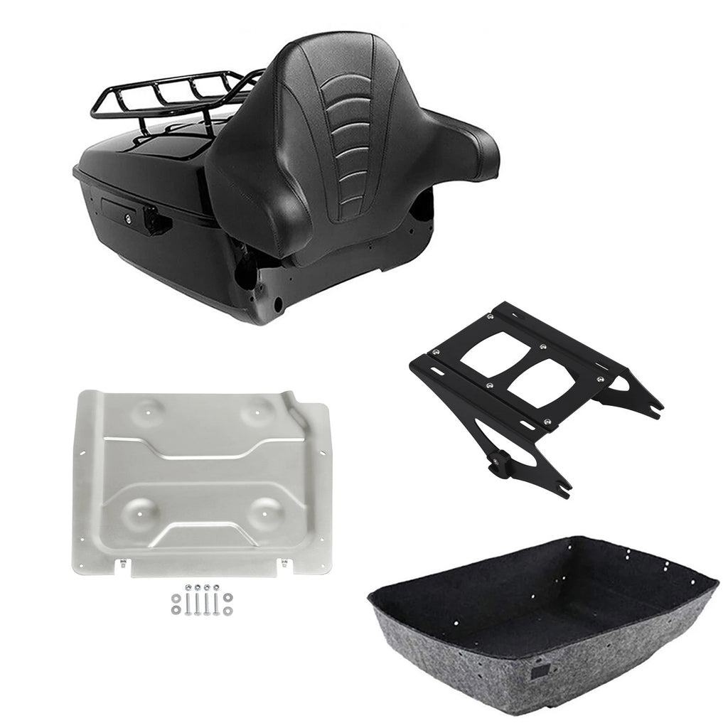 Backrest Pad Mount Rack Plate for Harley Electra Glide (2014–2026)