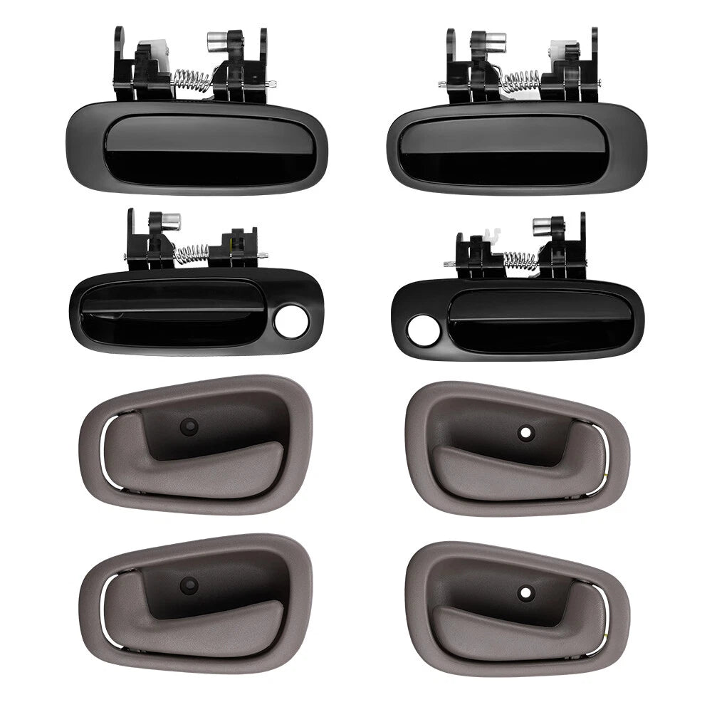 Outside Inside Door Handle for Toyota Corolla 1998-2002 (4-Pack)