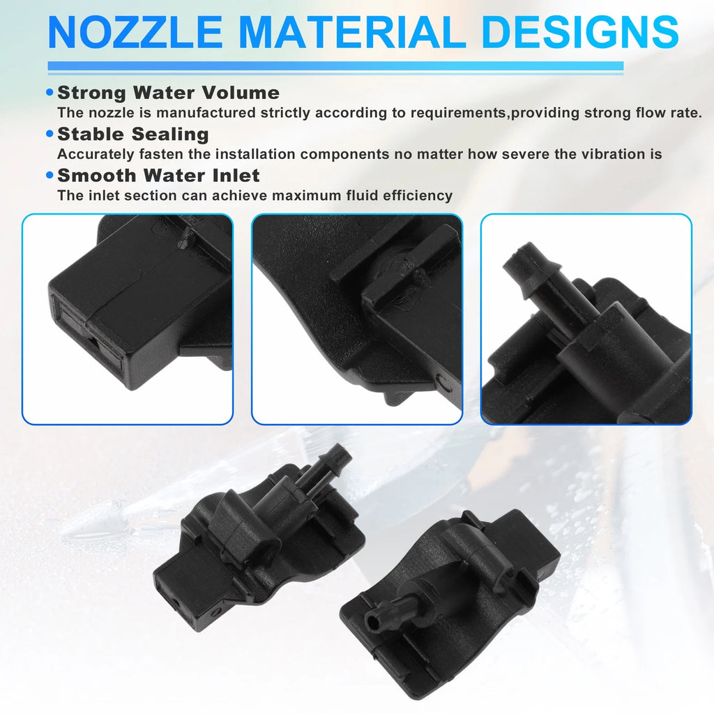 Set of 2 Windshield Washer Nozzles for Ford Mustang (2015–2017) No.FR3Z17603AB