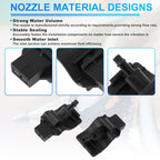 Set of 2 Windshield Washer Nozzles for Ford Mustang (2015–2017) No.FR3Z17603AB