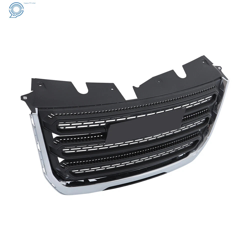 Front Grille for GMC Terrain SL SLE (2016-2017) Chrome Frame Black Mesh
