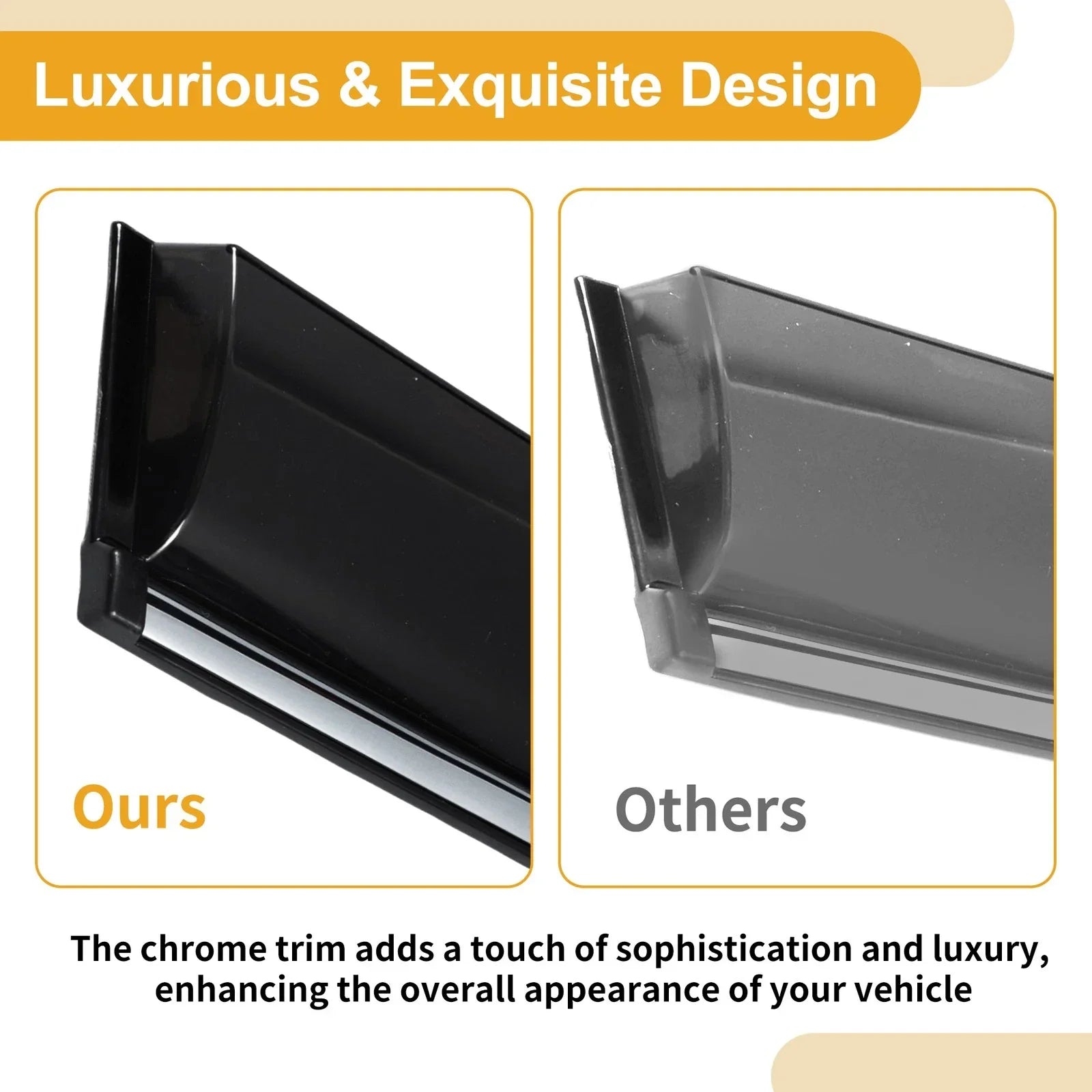 Window Deflectors for Hyundai Accent Hatchback 2012-2017 Side Vent Visors