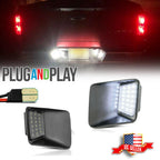Set of 2 SMD LED Rear Bumper License Plate Lights for Chevy Colorado/GMC Canyon (2004–2012)
