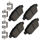 Set of 4 Rear Ceramic Brake Pads for Lincoln MKZ Zephyr (2006–2012) P-1161