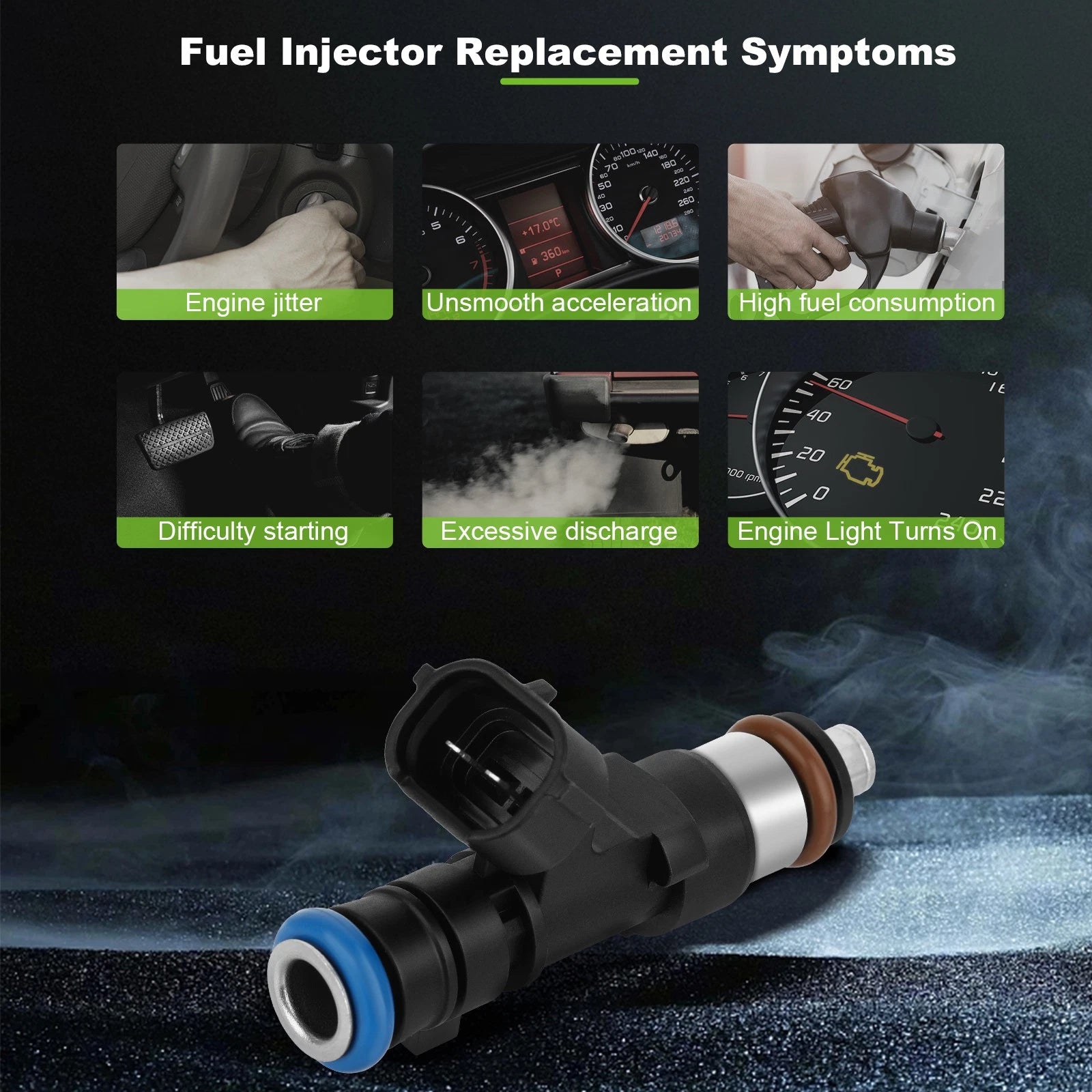 8x Fuel Injectors for Nissan Pathfinder Xterra 4.0L 5.6L (2005–2012)