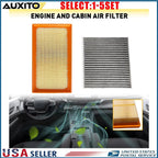 Set of 5 Engine & Carbon Cabin Air Filters for Toyota Avalon Camry Venza
