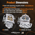 4-Barrel Carburetor for BR-67202 (950 CFM)