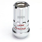 Set of 16 Open-End Aluminum Lug Nuts + Key + Adapter M12x1.5 25mm OD/45mm Tall