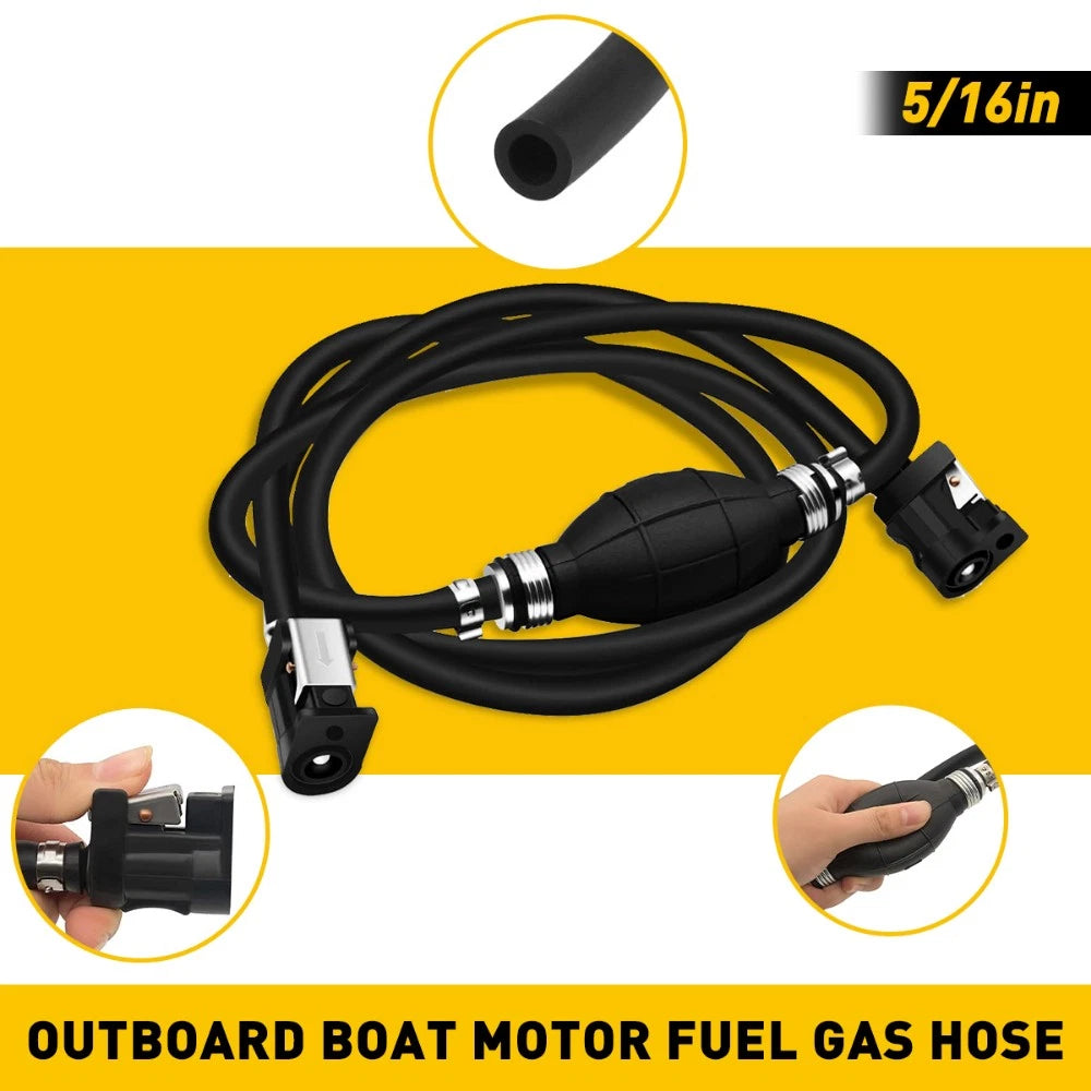 Gas Hose Fuel Line Assembly for Outboard Boat (Universal)