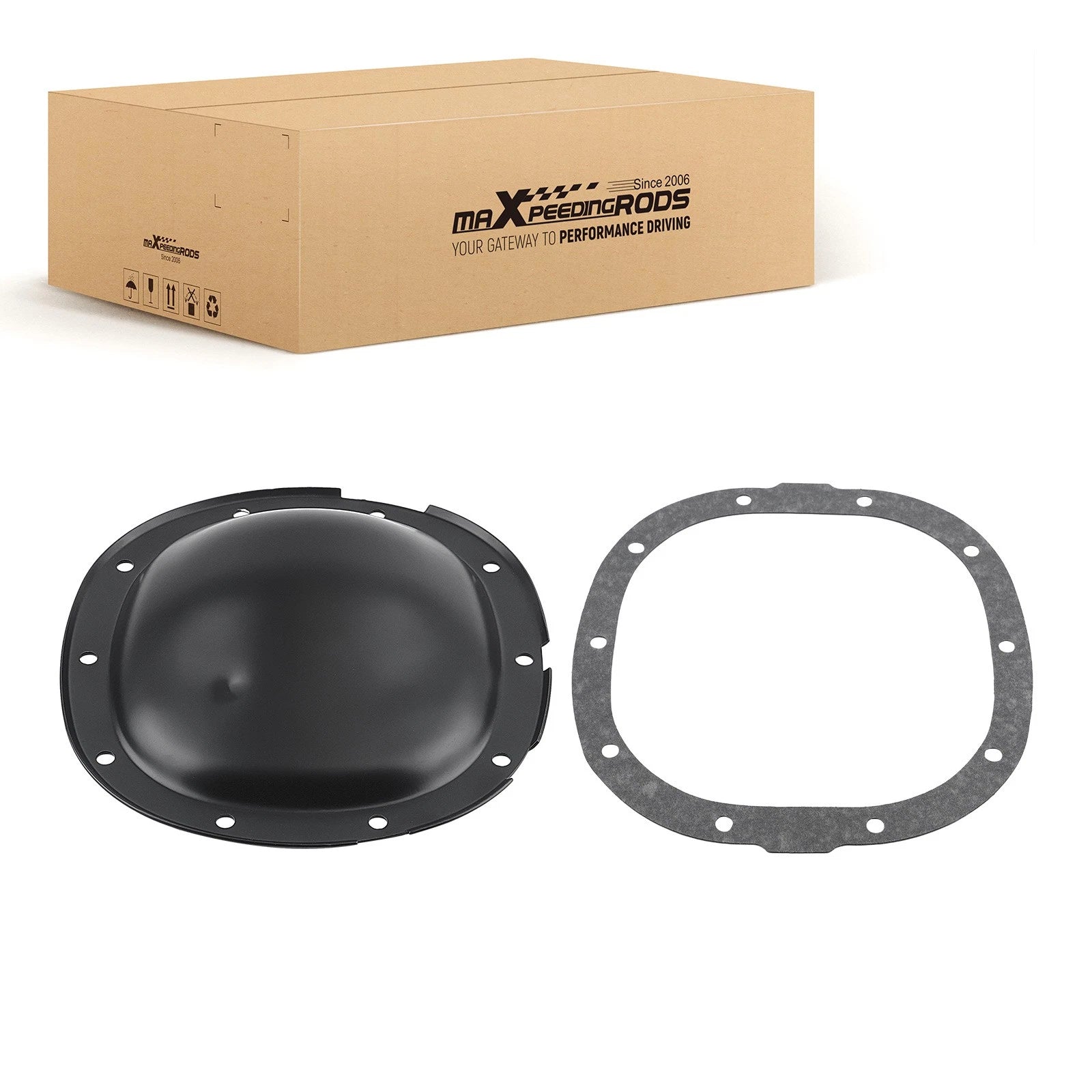 Rear Differential Cover for GMC Jimmy (1992–2001) Steel Black