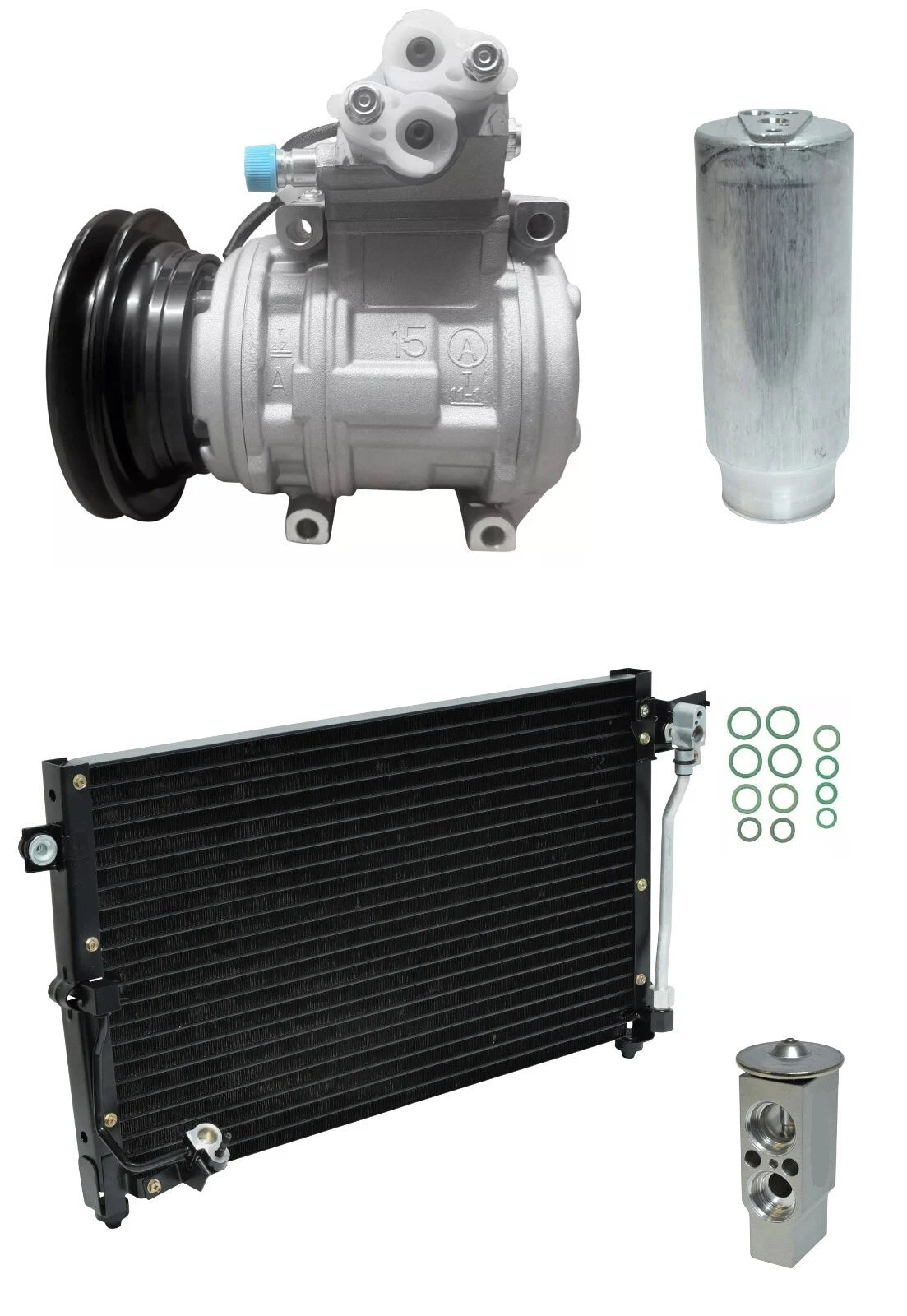 AC Compressor Kit With Condenser for Mitsubishi Montero 3.5L (1998-2000)