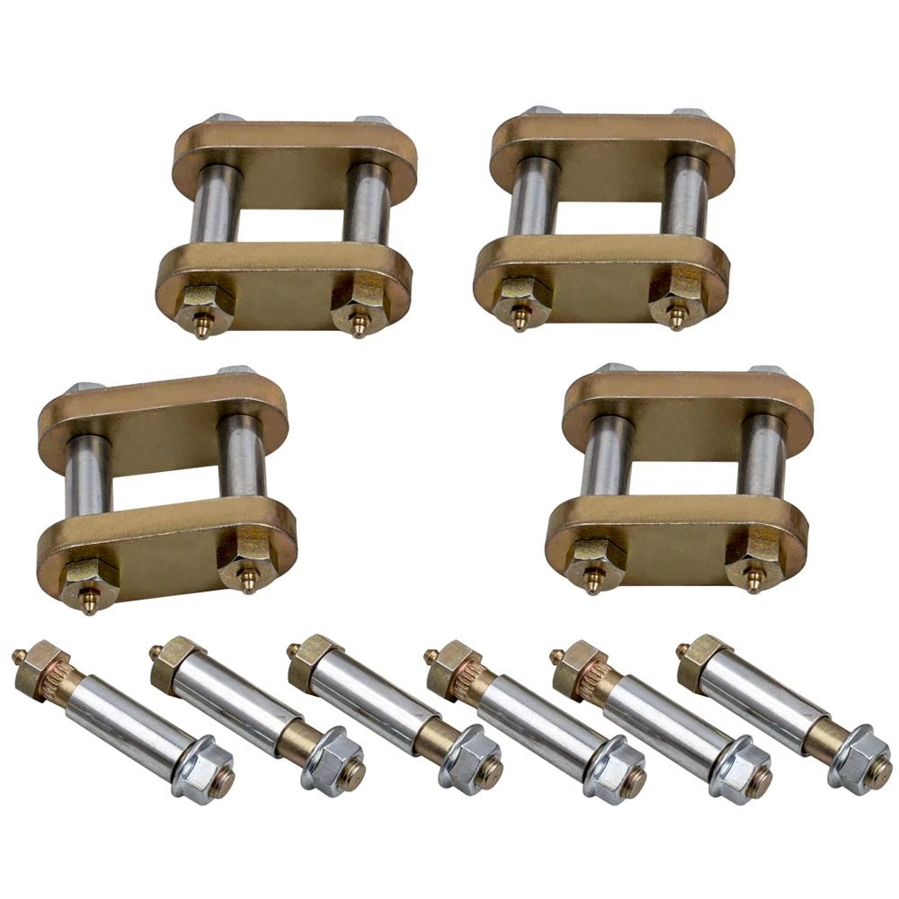Greasable Shackle Spring Bolt Link Kit for Heavy Duty Tandem Axle Truck Trailer