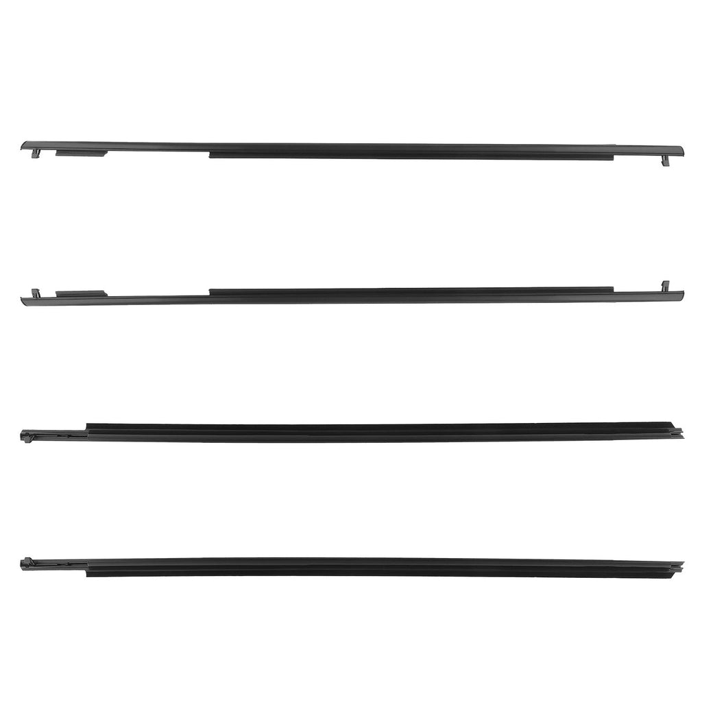 Set of 4 Door Window Moulding Trim Weatherstrip for Toyota 4Runner (2010–2021) 75721-35011