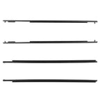 Set of 4 Door Window Moulding Trim Weatherstrip for Toyota 4Runner (2010–2021) 75721-35011