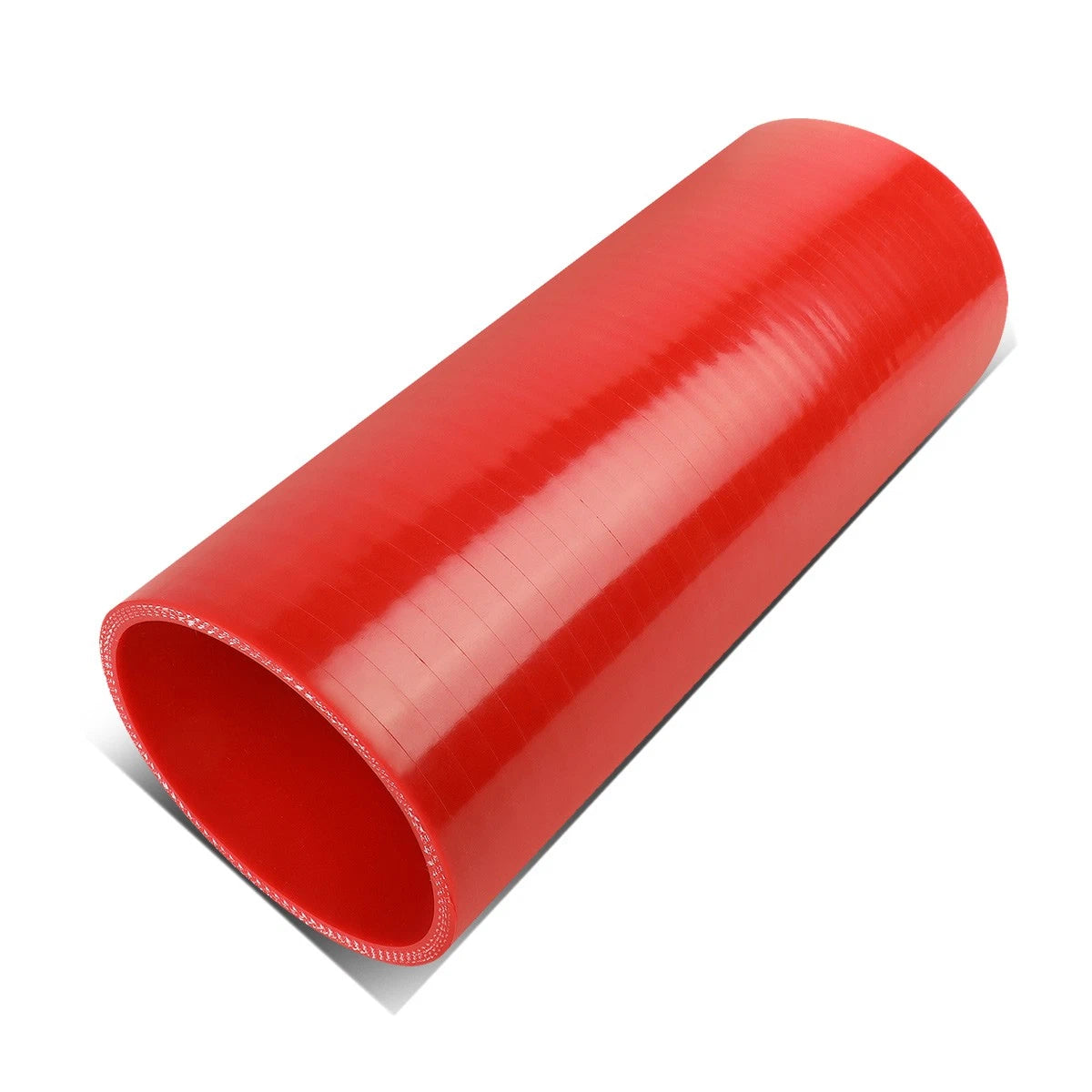 3" ID 8" Long Straight Transition 4-Ply Red Silicone Intercooler Pipe Hose