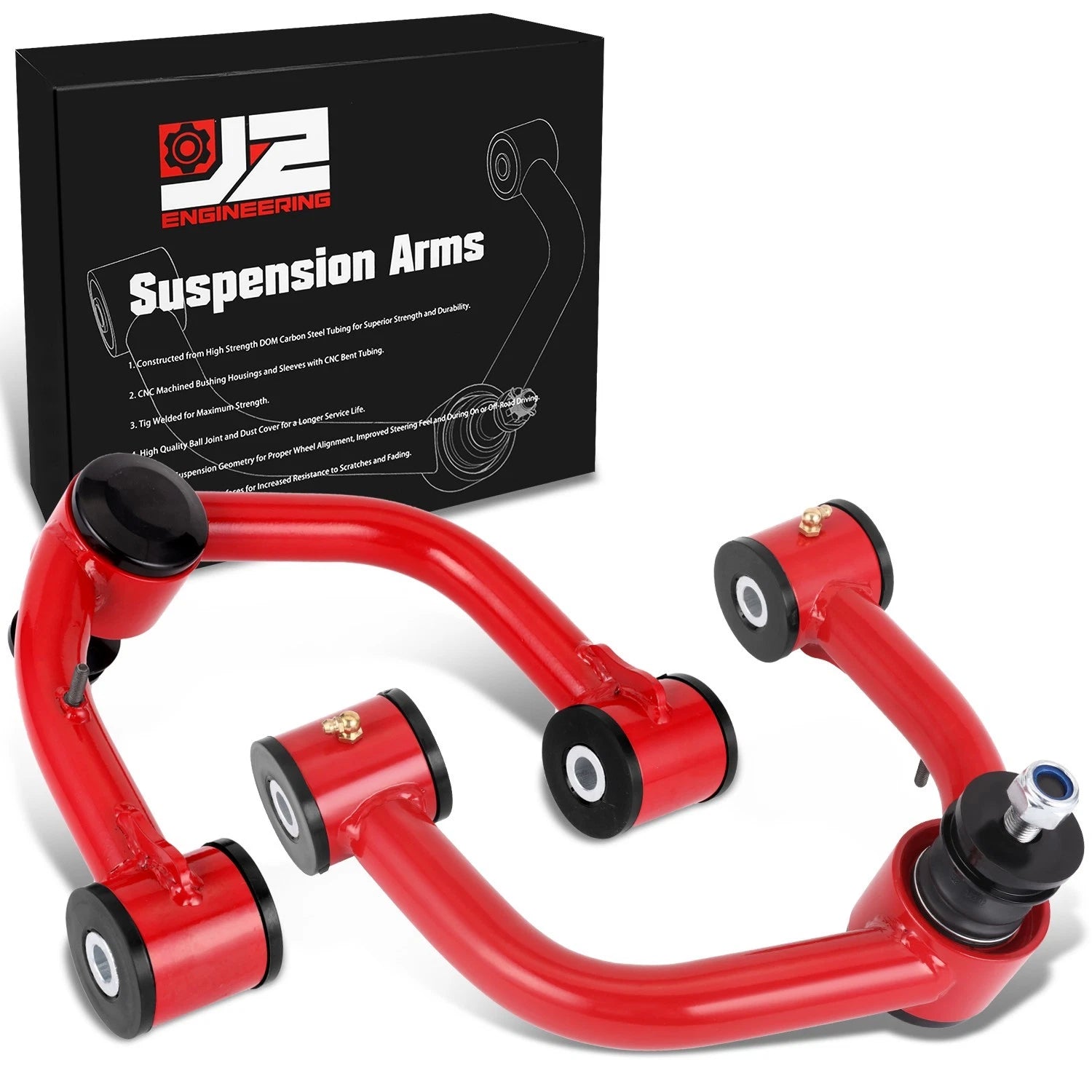 J2 Front Upper Control Arms for Toyota Sequoia Tundra (2006–2007) 2-4" Lift