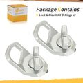 Set of 2 Lock and Ride MAX D-Ring for Polaris Xpedition XP ADV Ranger XD 1500 (2024–2025)