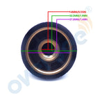 Propeller Nut 676-45616 676-45616-01 for Yamaha Outboard E40G (MU-1)