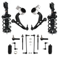 Front Struts + Control Arm + Sway Bar + Tie Rods for Ford Explorer 2013-2017