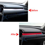 Center Console Dash Panel Molding Decor Trim for Honda Civic (2016-2021)