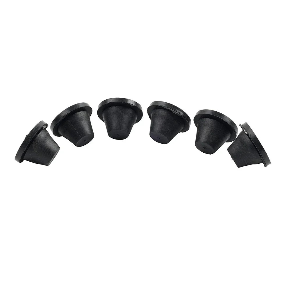 6 x Rubber Side Cover Grommets for Harley Touring Road King Electra Glide (1996-2007)
