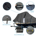 Polar 1810 Bay Center Console Boat Cover for Polar 1810 (Black)