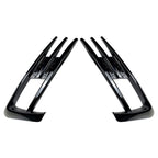 Fog Light Lamp Cover Bumper Grille Trim for VW Golf 7 MK7 (2013–2016) - Black Pair