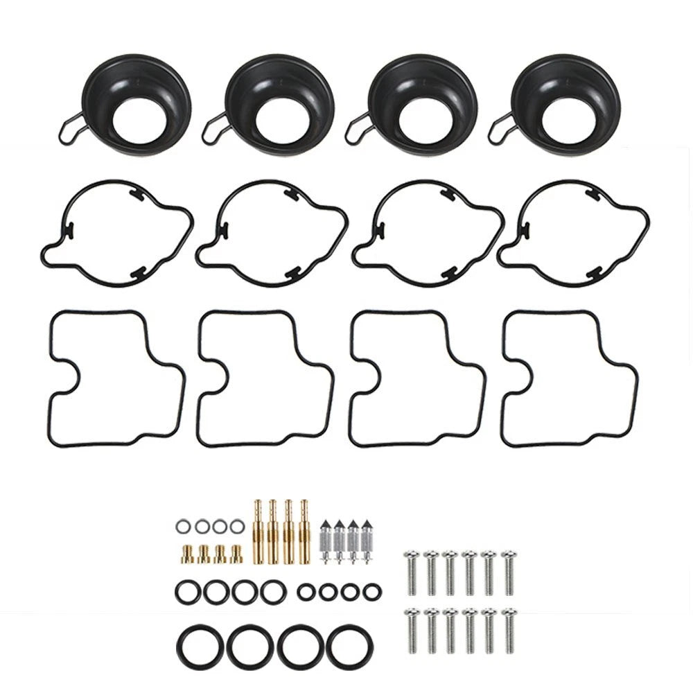 Set of 4 Carburetor Repair Kit Diaphragm Gasket for Honda CBR600F4 (1999–2000)